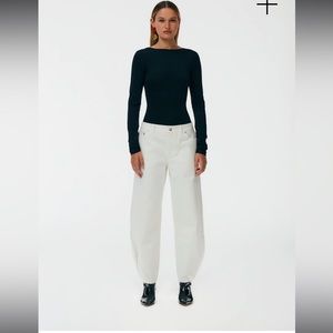 Tibi White Brancusi Jean - Long